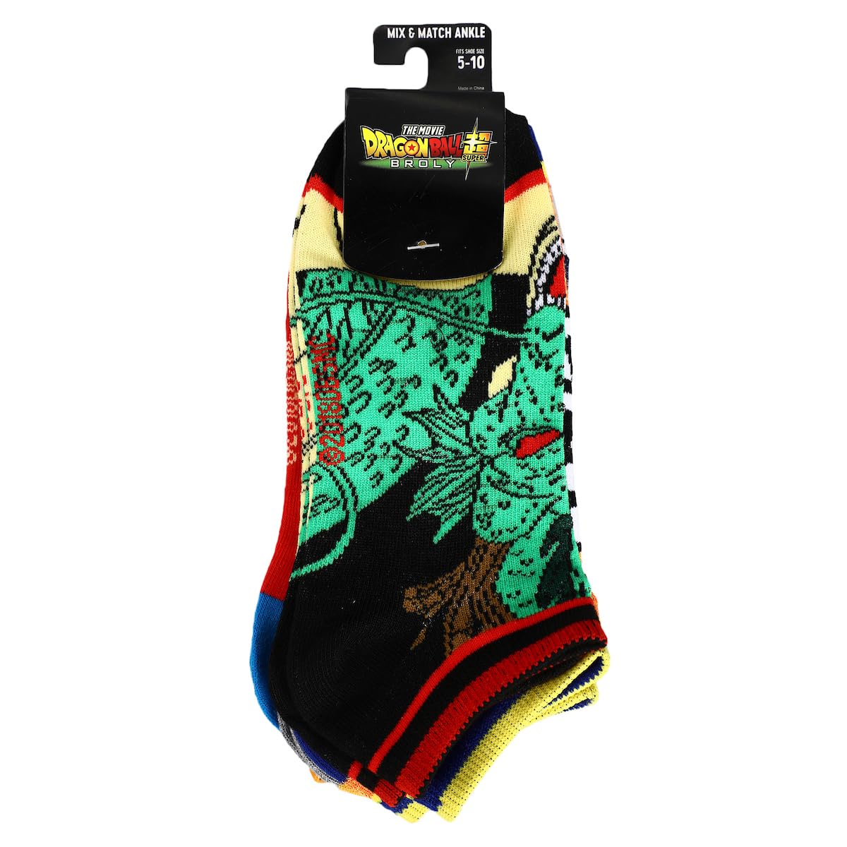 Bioworld Dragon Ball Mixed Icon and Character Close Up 5-Pack Ankle Socks - Image 8
