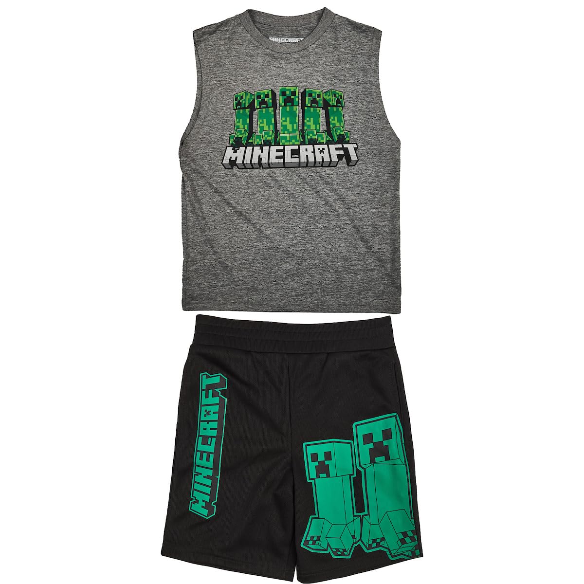 Bioworld Dragonball Z 3-Pack Boy's Short Sleeve Tee, Muscle Tank, Athletic Shorts Set - Image 3