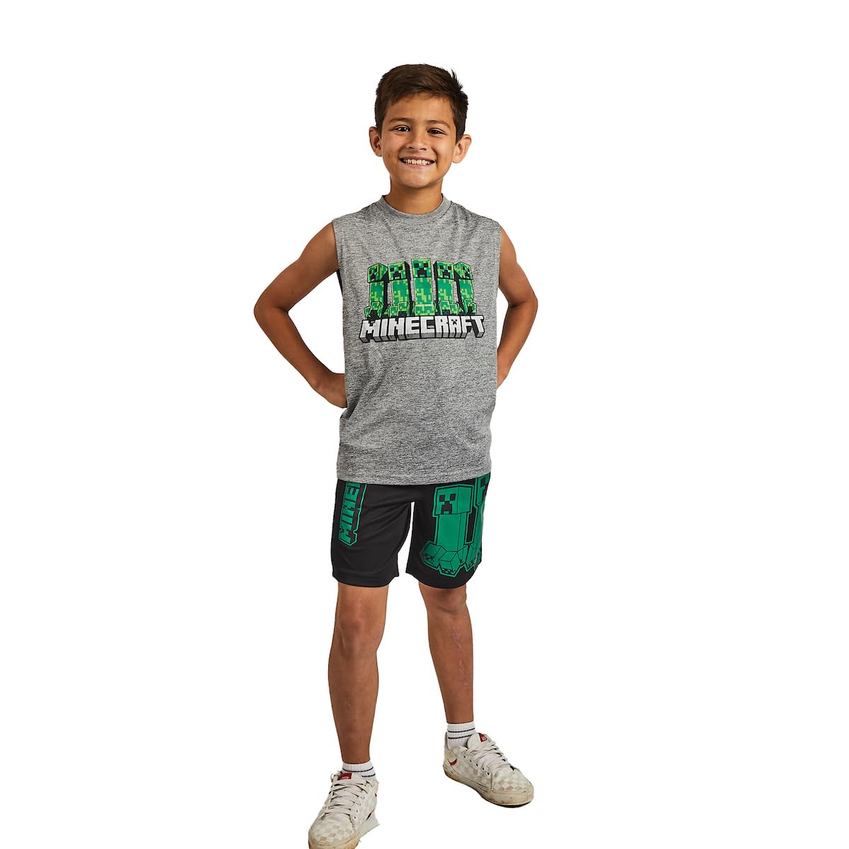 Bioworld Dragonball Z 3-Pack Boy's Short Sleeve Tee, Muscle Tank, Athletic Shorts Set - Image 6