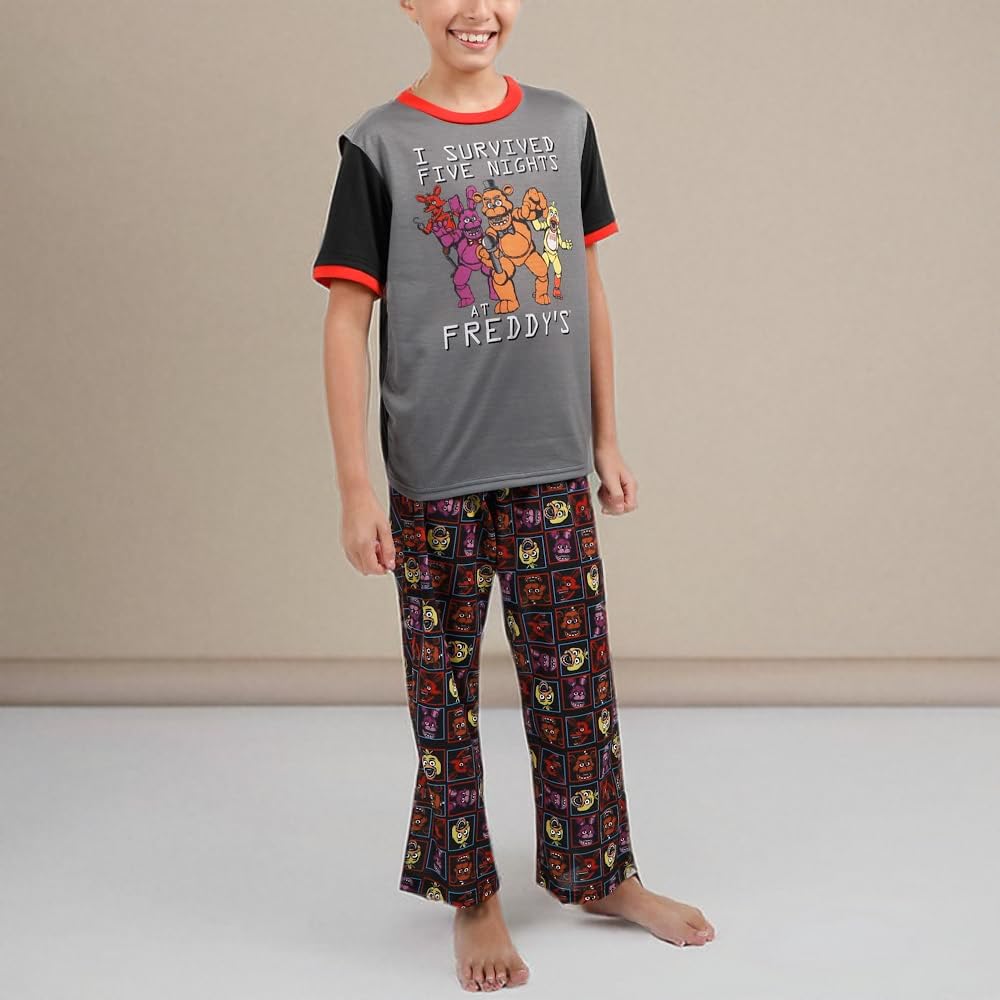 Bioworld Five Nights at Freddy's Horror Video Game Youth Boys Pajama Sleep Wear Set - Image 8