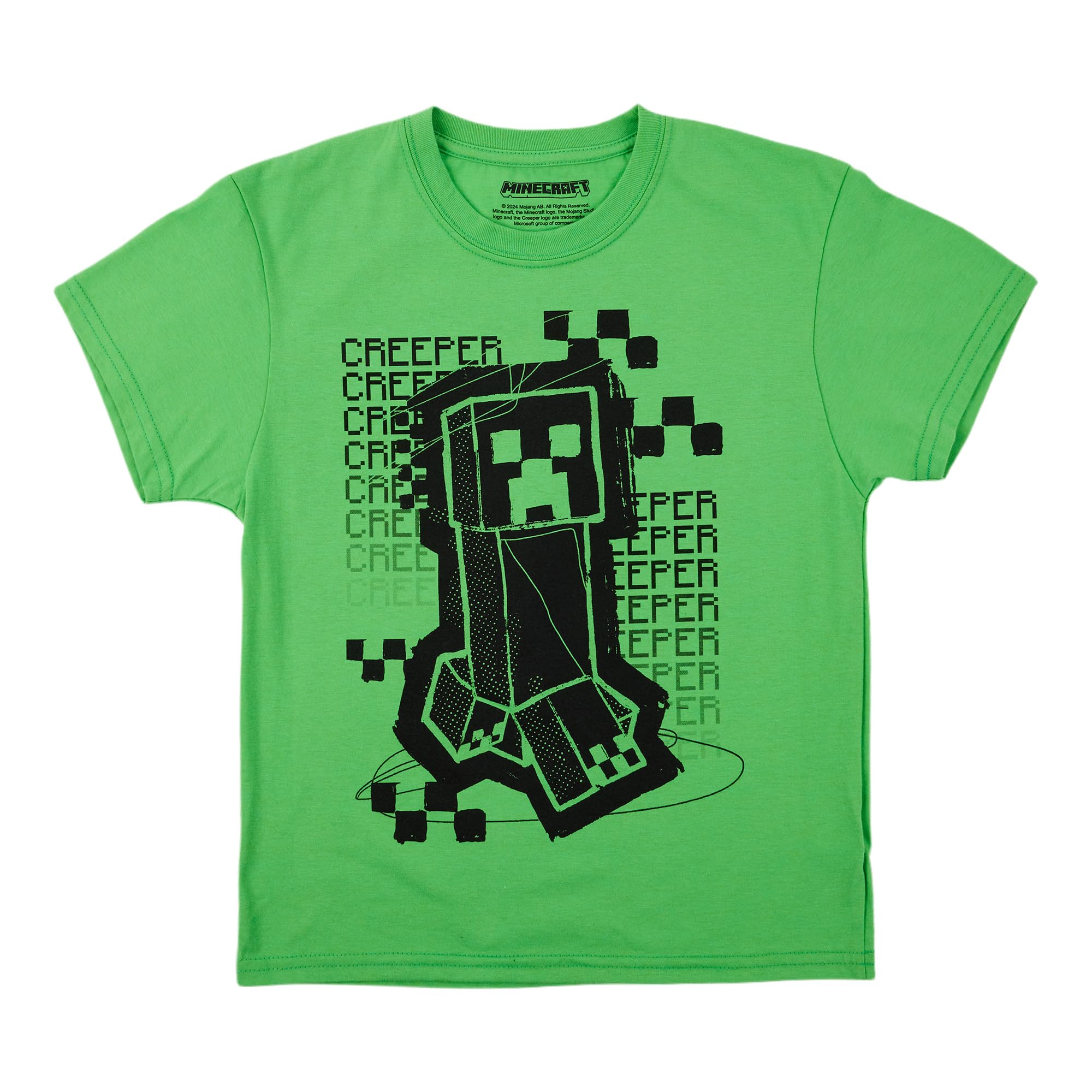 Minecraft Creepers Value 4-Pack of Youth Boy's Short Sleeve Tees - Image 6