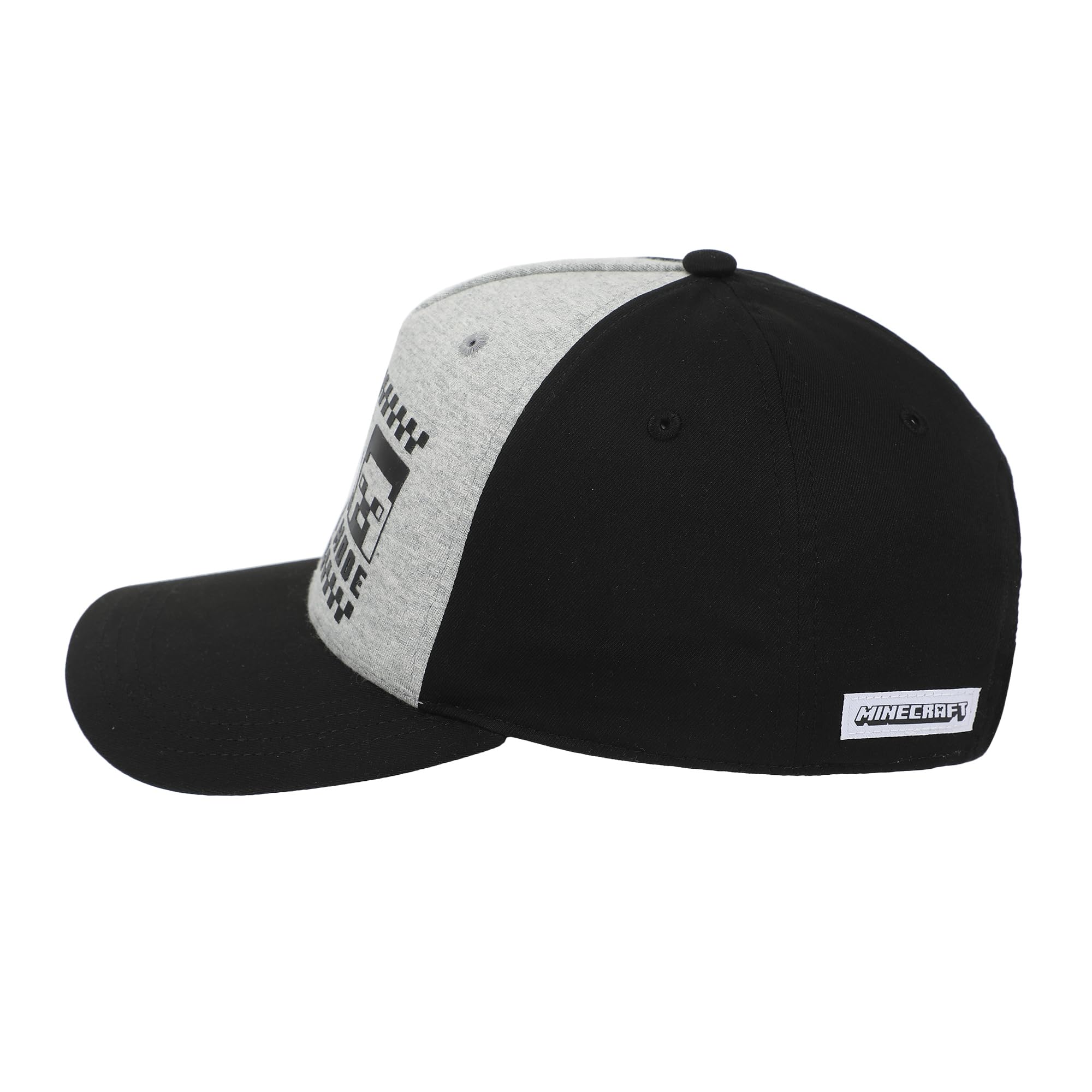 Minecraft Survival Mode Youth Gray & Black Traditional Adjustable Hat - Image 5